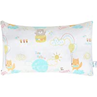 Los mejores  - Yoofoss Almohada para niños Almohada para bebés con funda 45x26 cm Antiácaros Lavable Almohada Suave para Niños bebés y…
